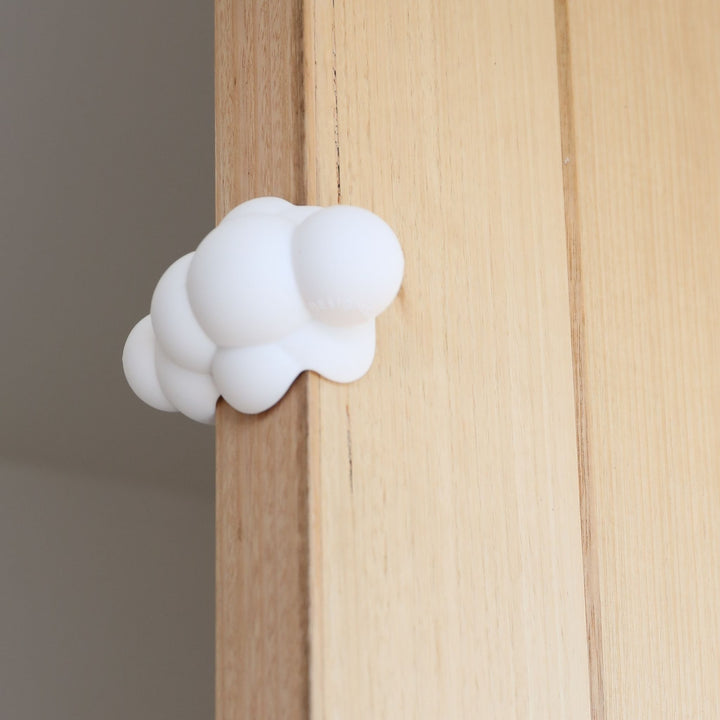 DESIGNSTUFF CUBI Cloud Door Stop, Chalk