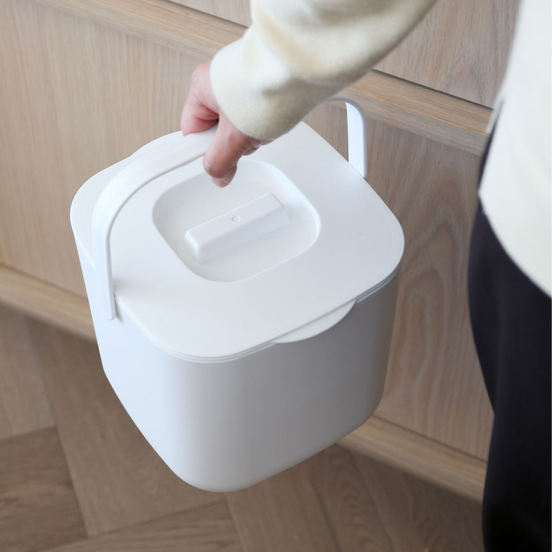 DESIGNSTUFF ETTA Compost Bin 7L, White