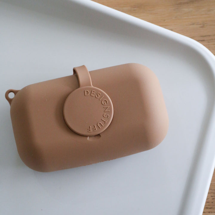 DESIGNSTUFF CUBI Wet Wipes Cover, Camel