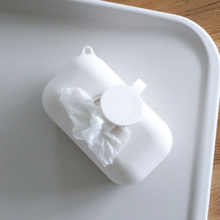DESIGNSTUFF CUBI Wet Wipes Cover, Chalk