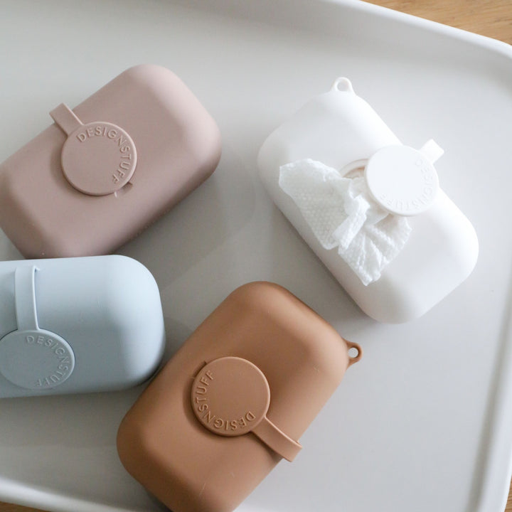 DESIGNSTUFF CUBI Wet Wipes Cover, Chalk