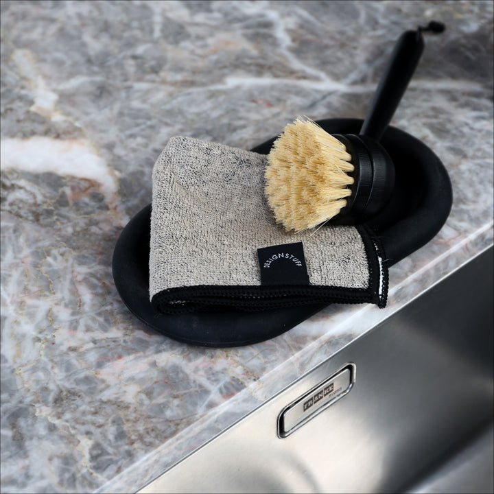 DESIGNSTUFF RUND Bubble Tray, 22cm, Black