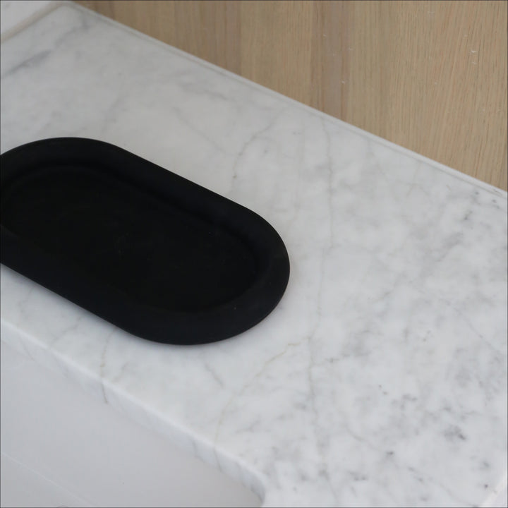DESIGNSTUFF RUND Bubble Tray, 22cm, Black