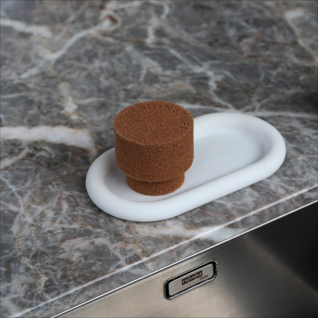 DESIGNSTUFF RUND Bubble Tray, 22cm, White