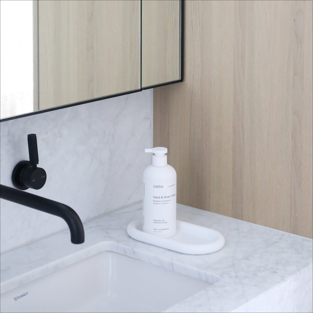 DESIGNSTUFF RUND Bubble Tray, 22cm, White