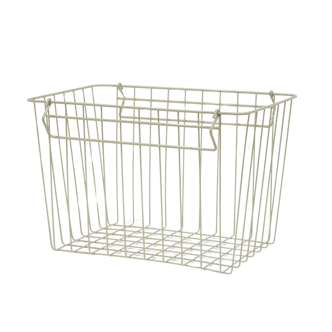 DESIGNSTUFF FORMA Metal Basket, L, Sand