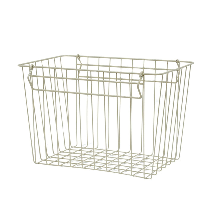 DESIGNSTUFF FORMA Metal Basket, L, Sand