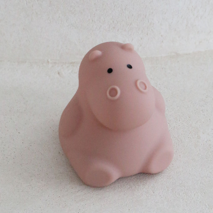 DESIGNSTUFF LUMA Little Hippo Night Lamp, Clay