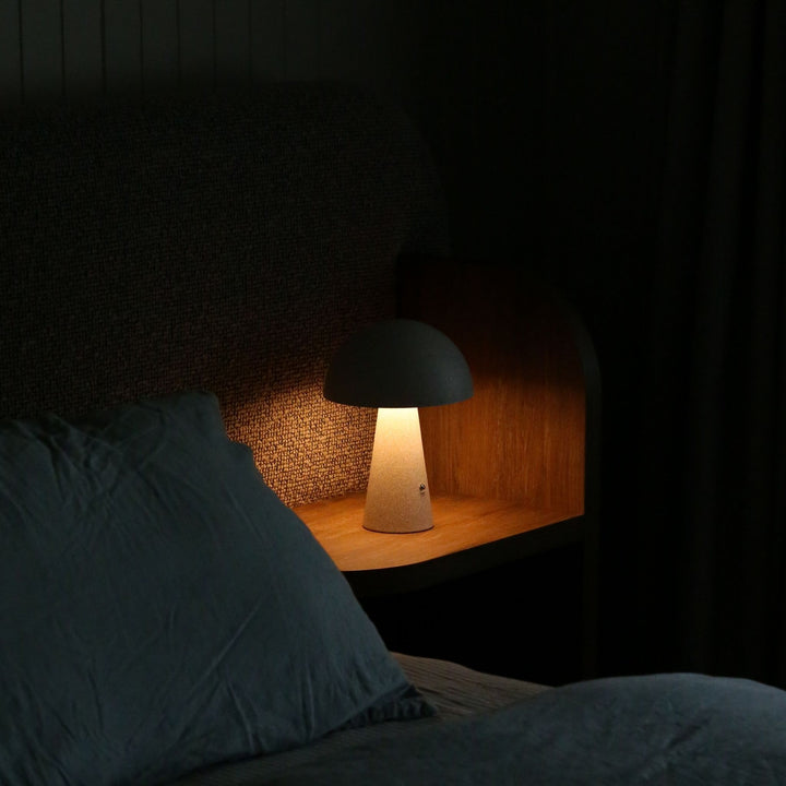 DESIGNSTUFF Loui Portable Table Lamp, Sand