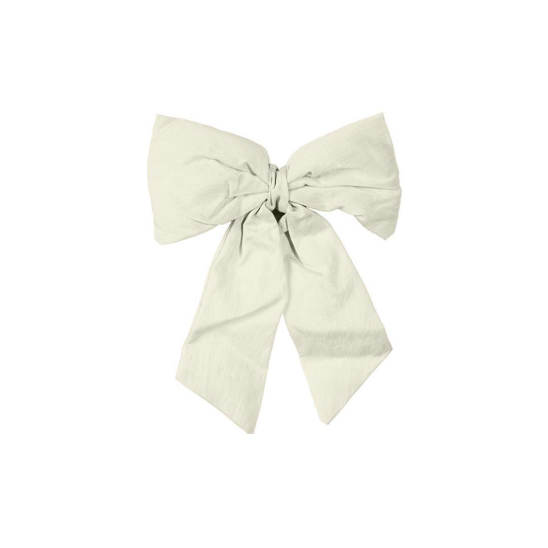 DESIGNSTUFF LUVA Bow w/ Tree Clip, Cream