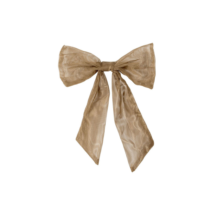 DESIGNSTUFF LUVA Bow w/ Tree Clip, Mesh Taupe