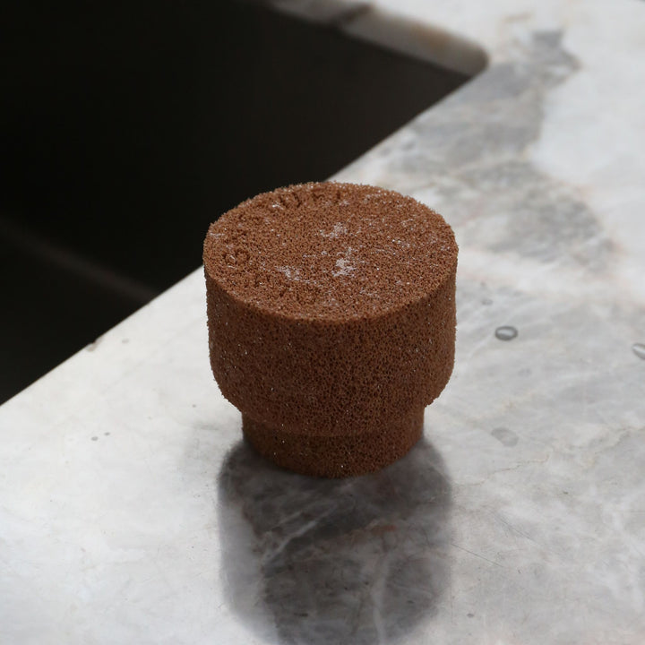 DESIGNSTUFF ETTA Round Silicone Sponge Camel