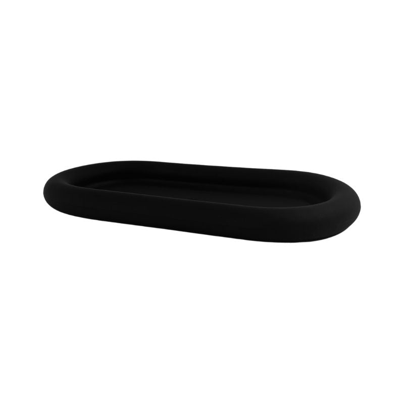 DESIGNSTUFF RUND Bubble Tray, 22cm, Black