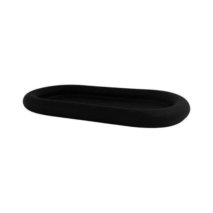 DESIGNSTUFF RUND Bubble Tray, 22cm, Black