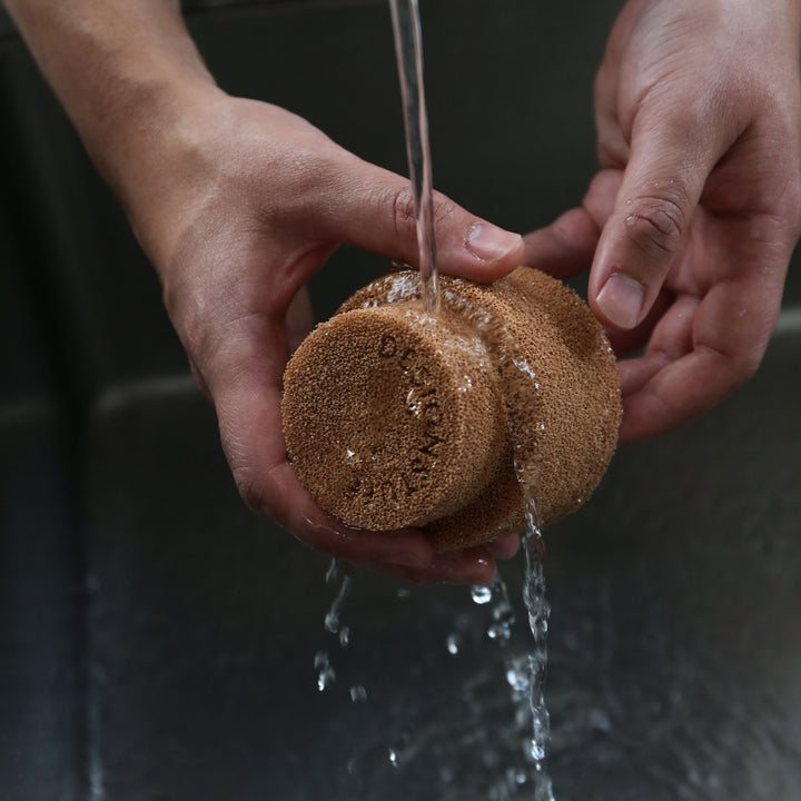 DESIGNSTUFF ETTA Round Silicone Sponge Camel