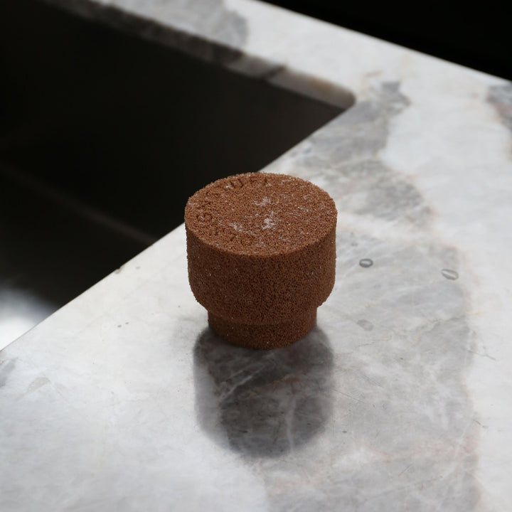 DESIGNSTUFF ETTA Round Silicone Sponge Camel