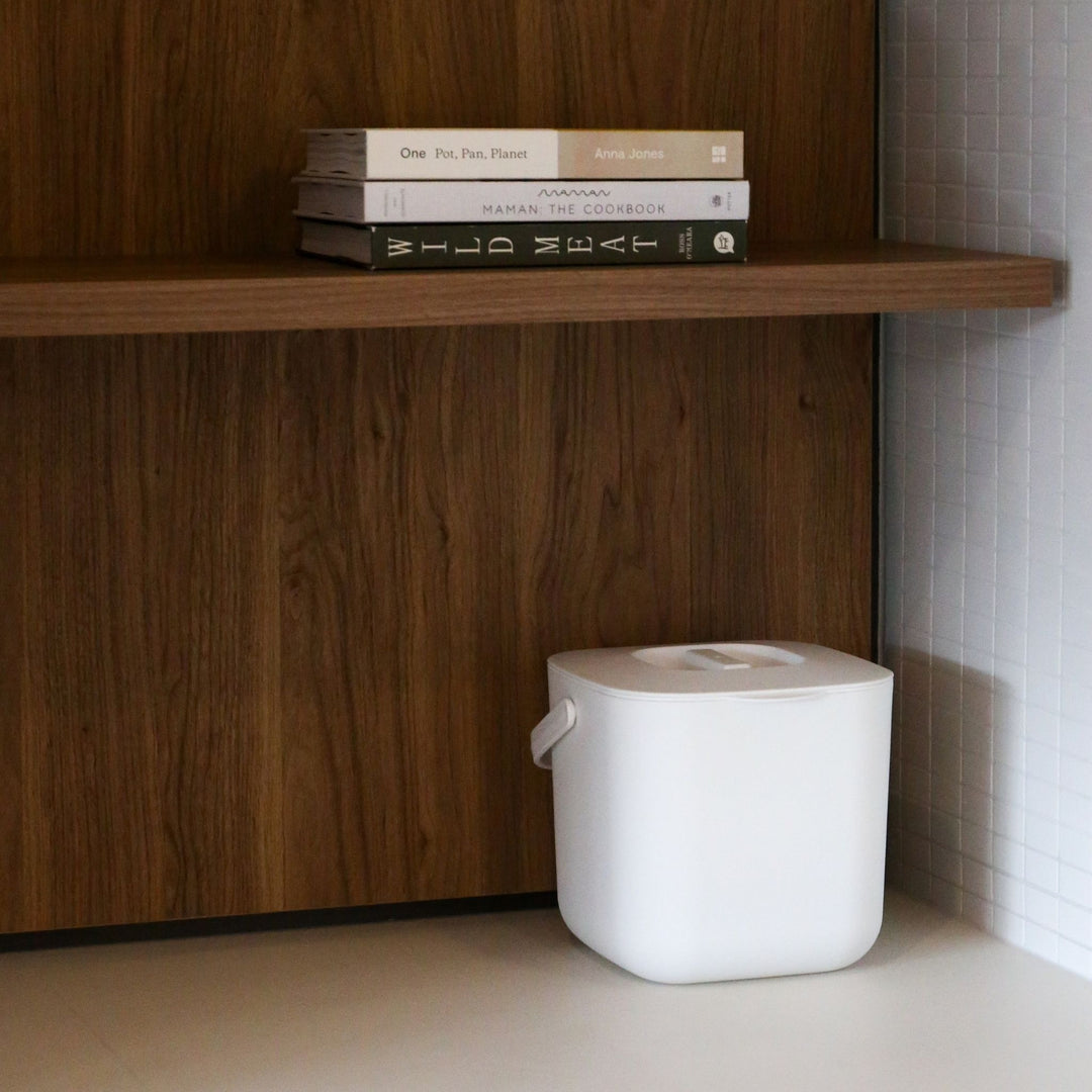 DESIGNSTUFF ETTA Compost Bin 7L, White