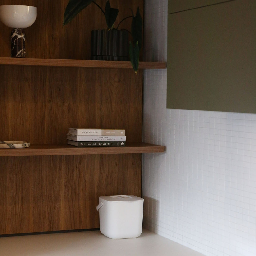 DESIGNSTUFF ETTA Compost Bin 7L, White