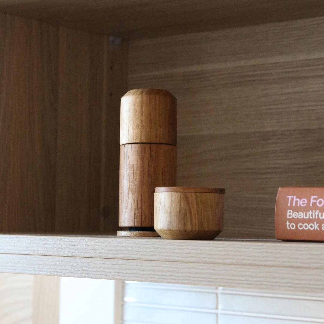 EKTA LIVING 'Salt Me' Salt Dish, Oiled Oak