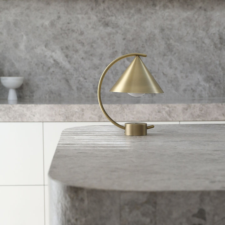 FERM LIVING Meridian Table Lamp, Portable, Brass