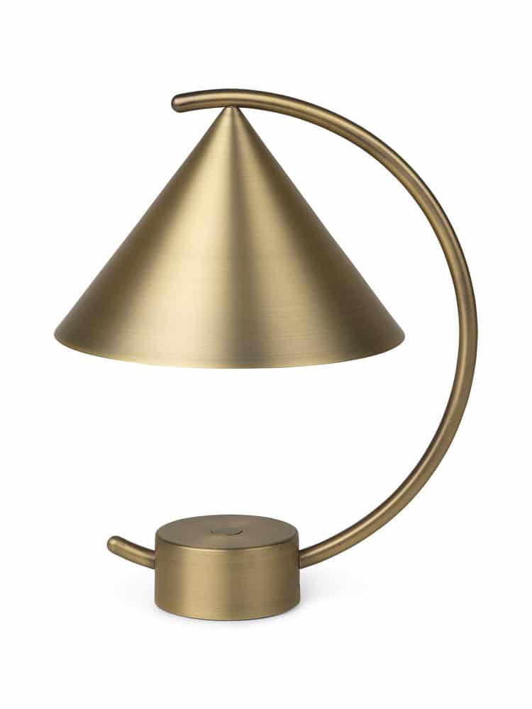 FERM LIVING Meridian Table Lamp, Portable, Brass