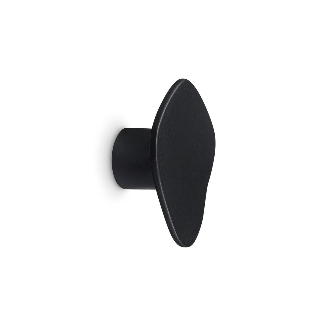 H. SKJALM P. Hook/Knob Organic, Raw Black, 3.5cm