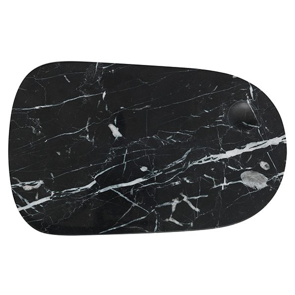 NORMANN COPENHAGEN Pebble Cheese Serving Board Large, Black Marble