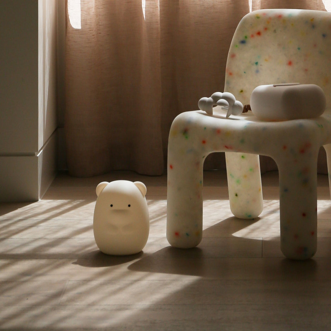 DESIGNSTUFF LUMA Bear Night Lamp, Chalk