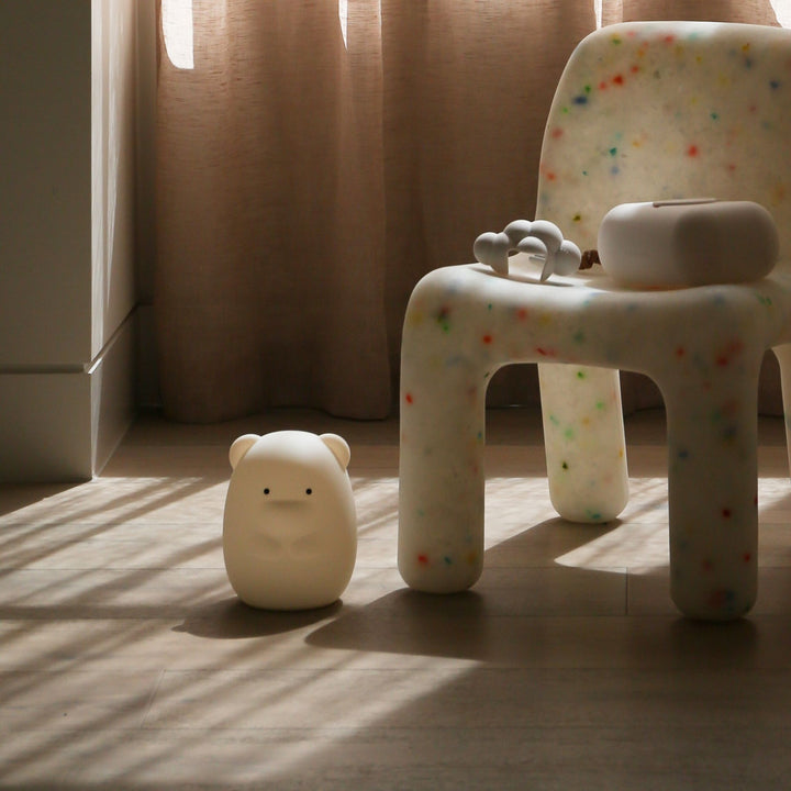 DESIGNSTUFF LUMA Bear Night Lamp, Chalk