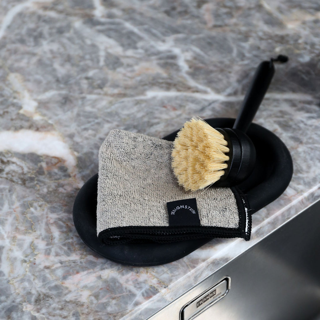 DESIGNSTUFF Eco Dish Brush, Black