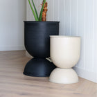 FERM LIVING Hourglass Flower Pot, H59cm Medium, Cashmere