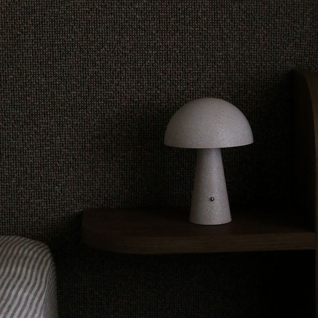 DESIGNSTUFF Loui Portable Table Lamp, Sand