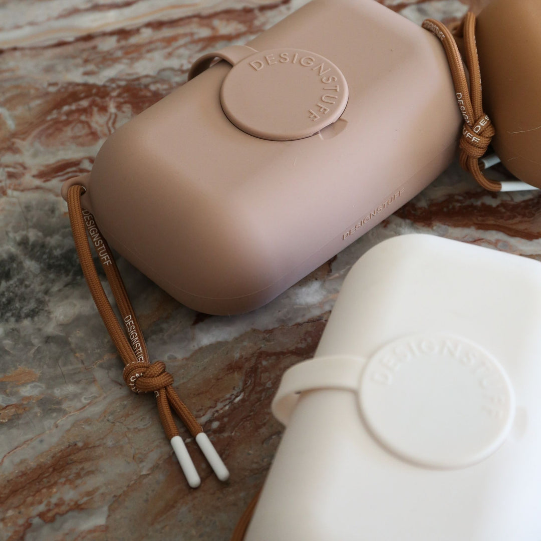 DESIGNSTUFF CUBI Wet Wipes Cover, Clay