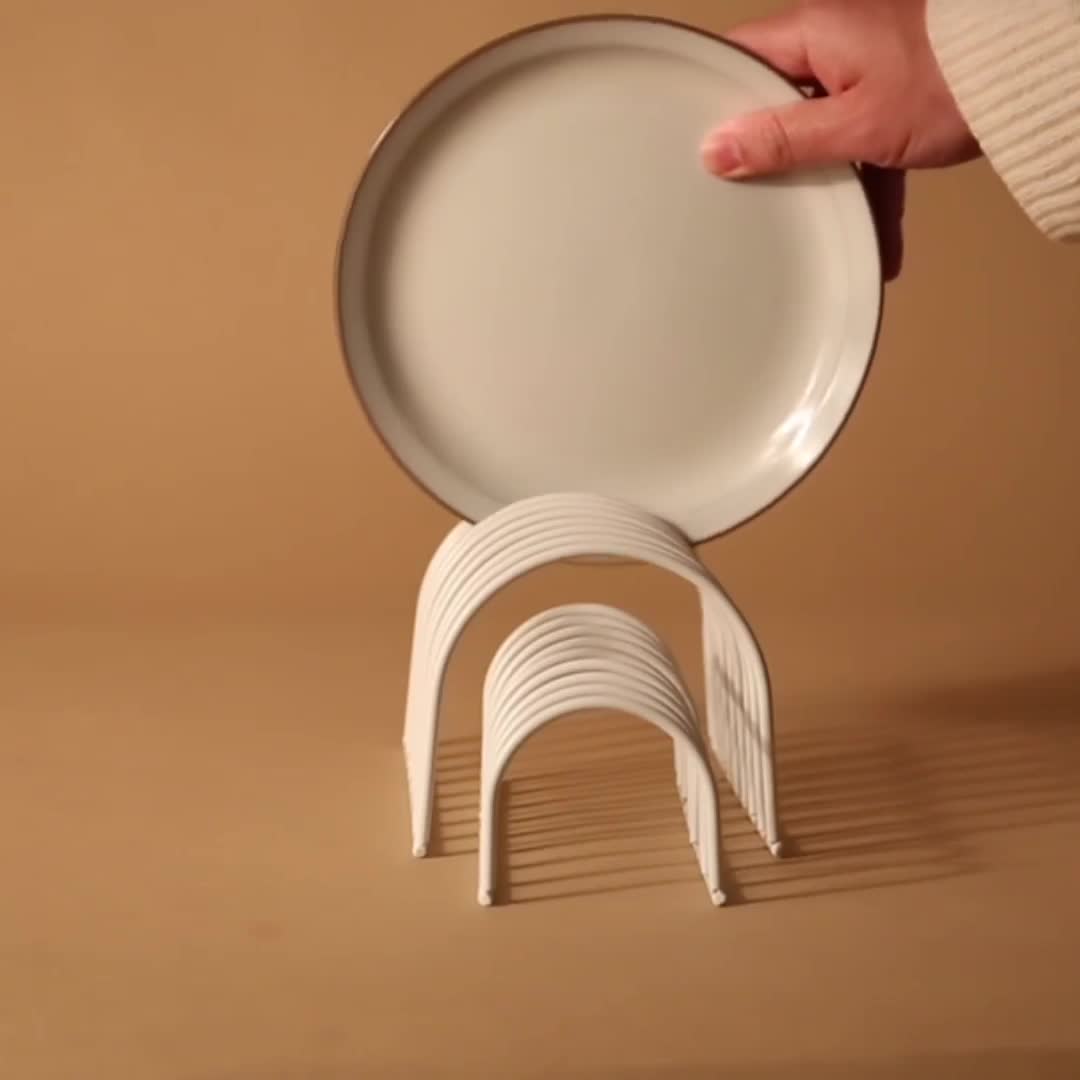 DESIGNSTUFF DRIP Dish Drainer, Black (Set of 2)