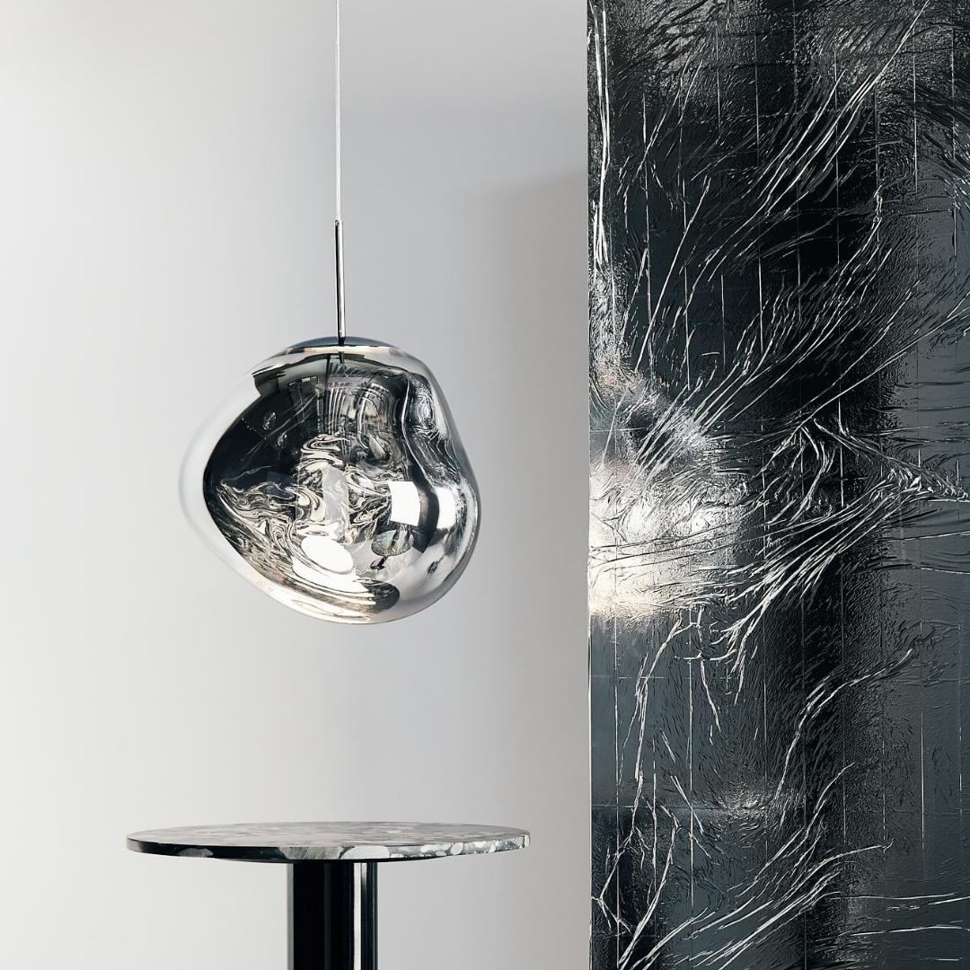 PRE-ORDER │ TOM DIXON Melt Pendant Light, Chrome LED 50cm