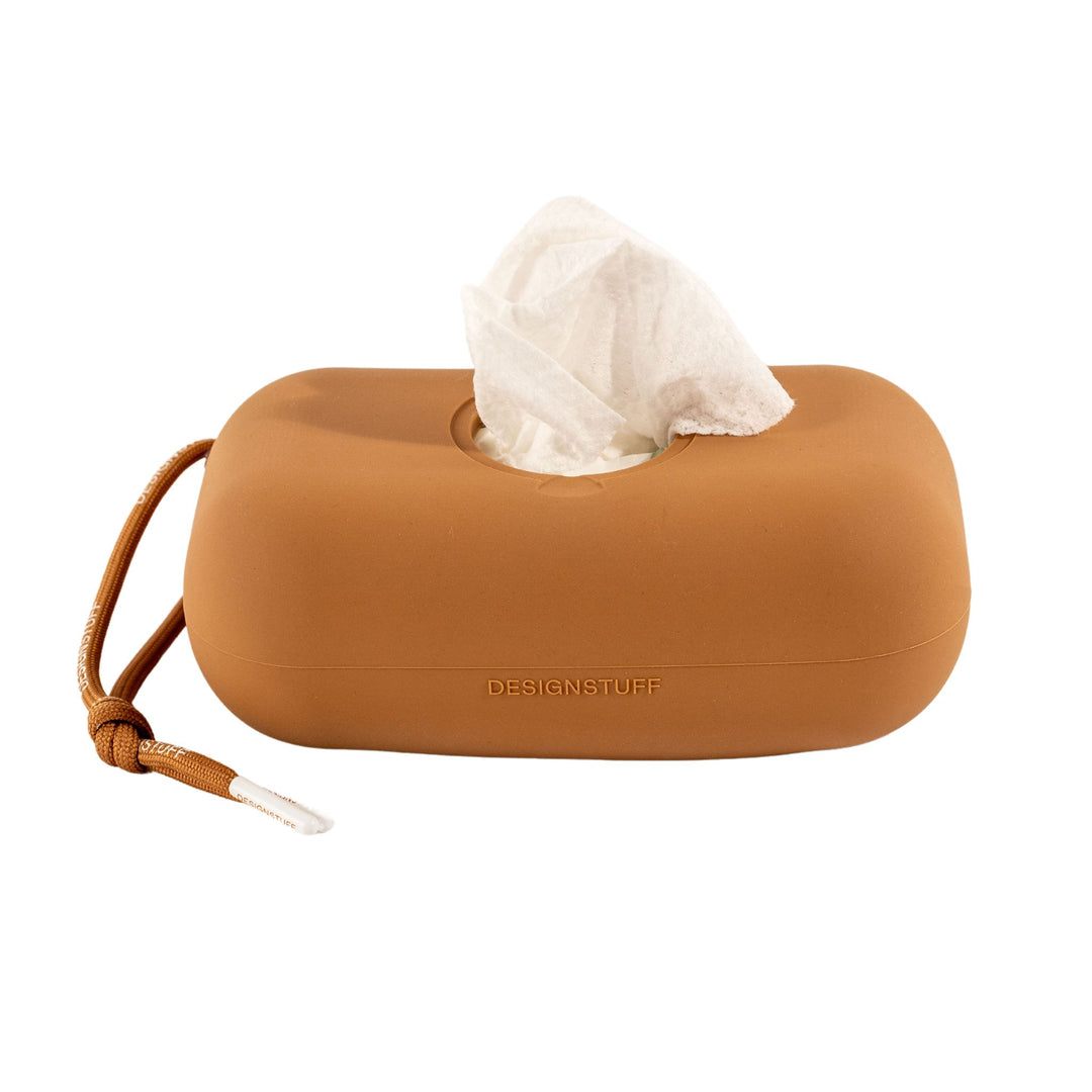 DESIGNSTUFF CUBI Wet Wipes Cover, Camel