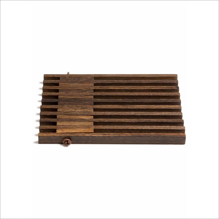 EKTA LIVING Table Frame Trivet, Smoked Oak
