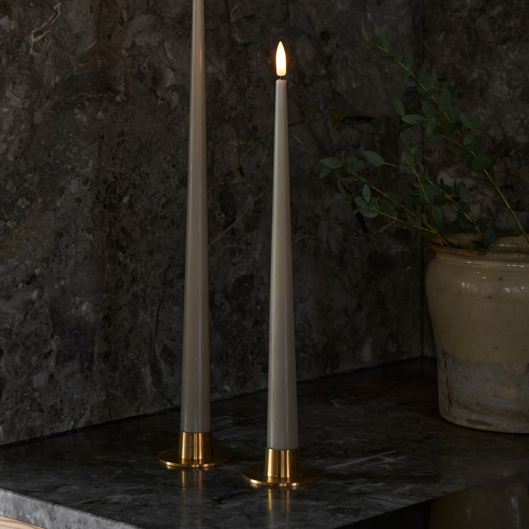 ESTER & ERIK Candle Holder, Matt Gold (Set of 2)