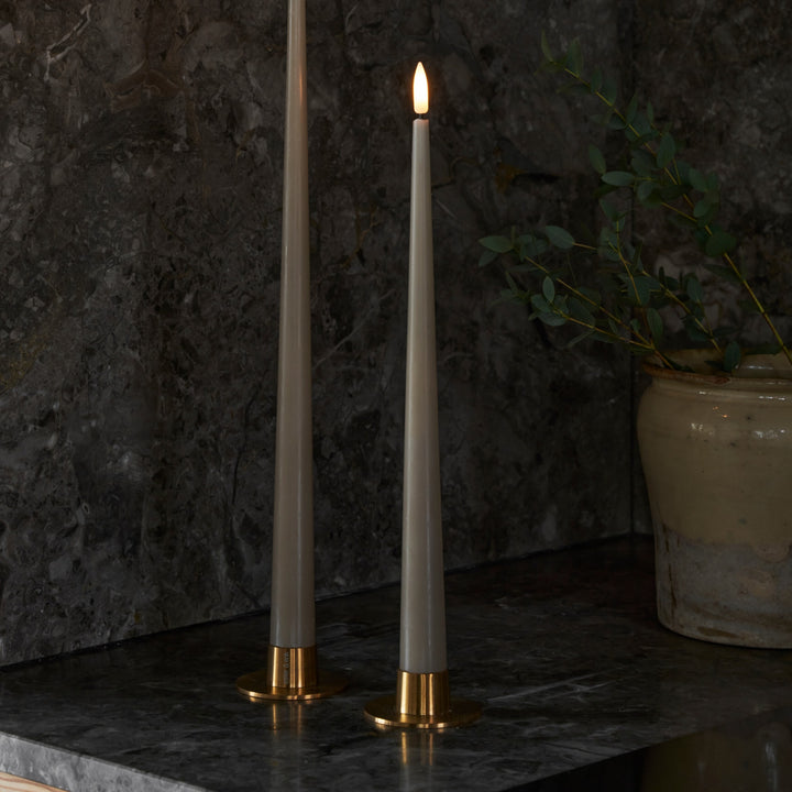 ESTER & ERIK Candle Holder, Matt Gold (Set of 2)