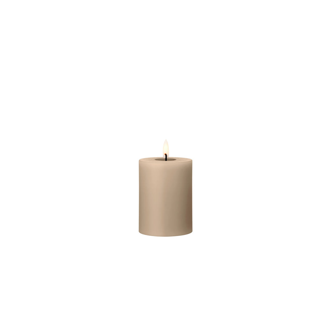 ESTER & ERIK LED Pillar Candle, 10cm, Nougat Note
