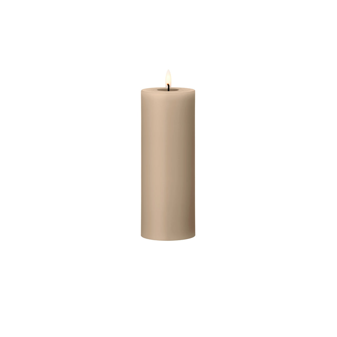 ESTER & ERIK LED Pillar Candle, 20cm, Nougat Note