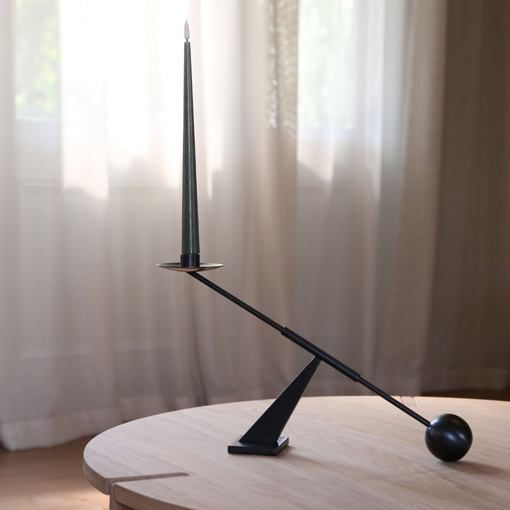 ESTER & ERIK LED Taper Candle, 30cm, Green Soil (Set of 2)