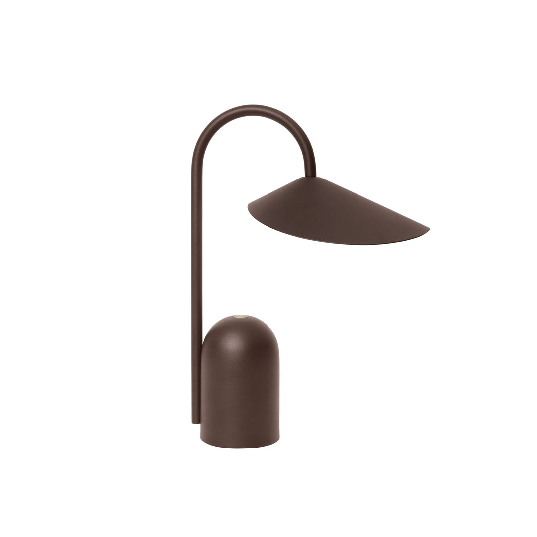 FERM LIVING Arum Portable Lamp, Dark Chocolate