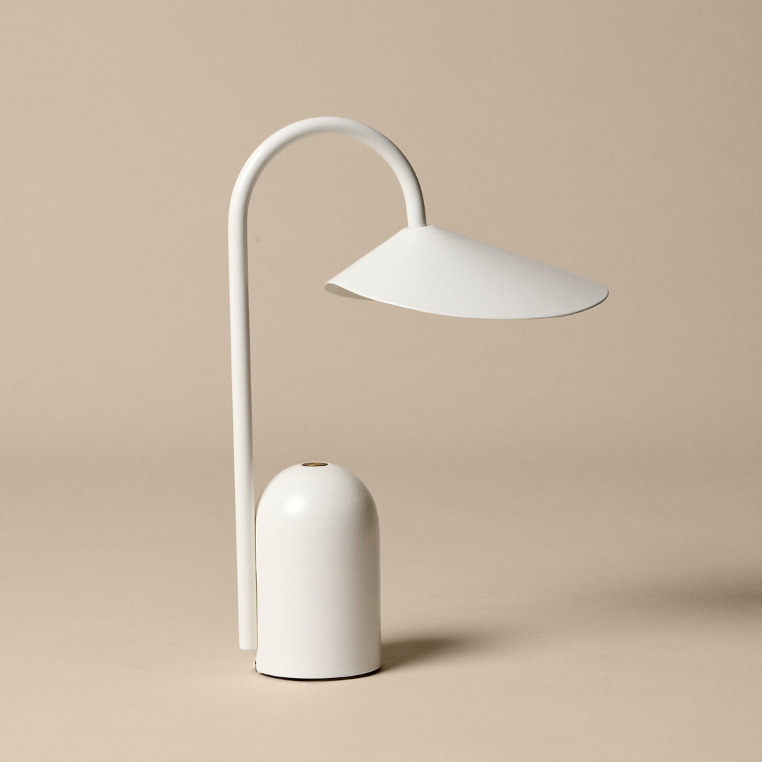 FERM LIVING Arum Portable Lamp, White