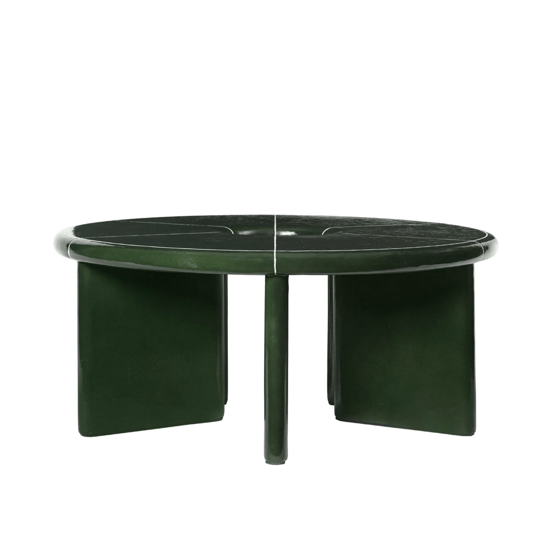 PRE-ORDER │ FERM LIVING Deya Coffee Table D80cm, Dark Green