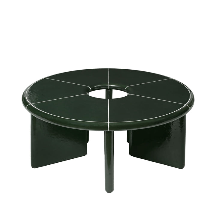 PRE-ORDER │ FERM LIVING Deya Coffee Table D80cm, Dark Green