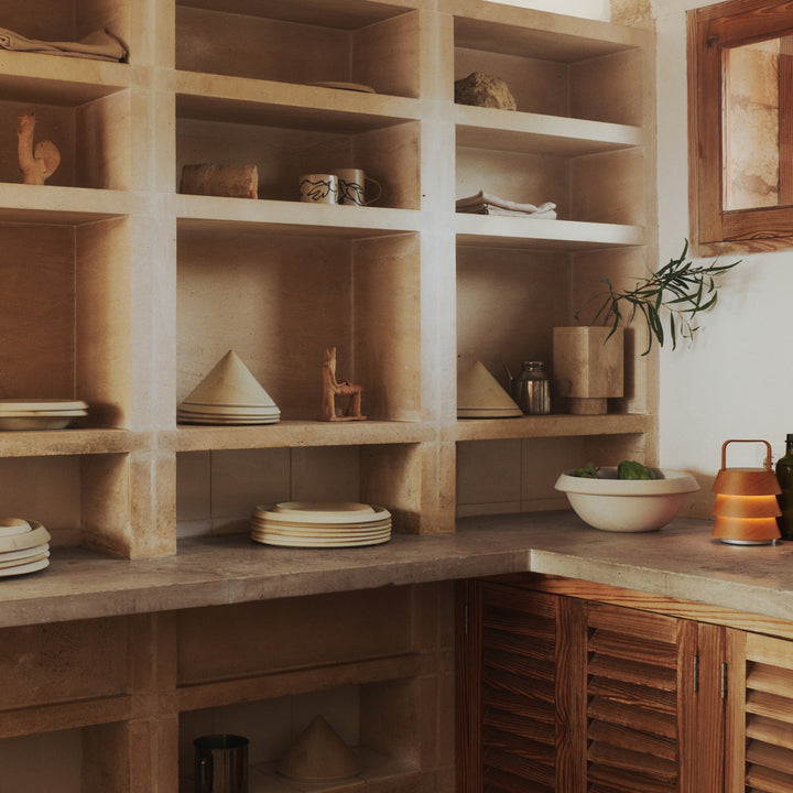 FERM LIVING Erena Serving Bowl, D32cm, Cream