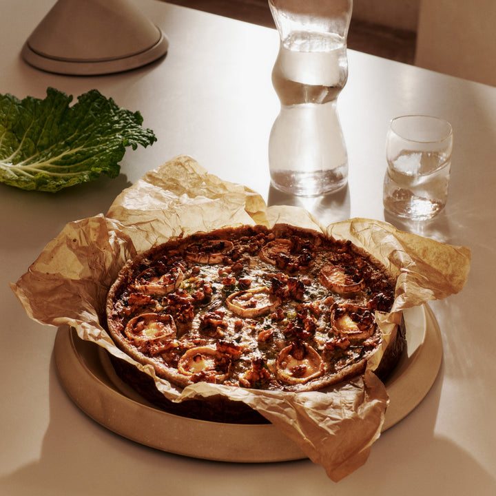 FERM LIVING Erena Serving Platter, ⌀35cm, Cream