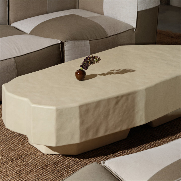 PRE-ORDER │ FERM LIVING Staffa Coffee Table, Large, Ivory