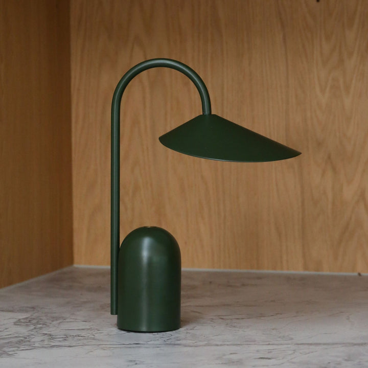 FERM LIVING Arum Portable Lamp, Grass Green